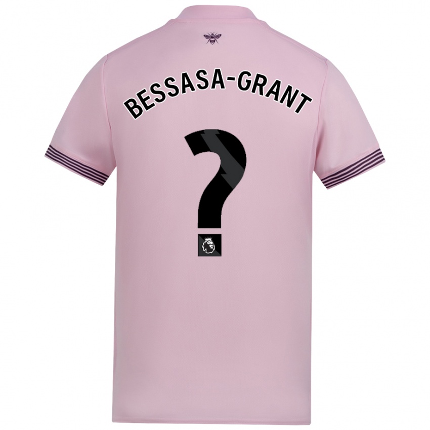 Kinderen Mekhai Bessasa-Grant #0 Roze Uitshirt Uittenue 2024/25 T-Shirt