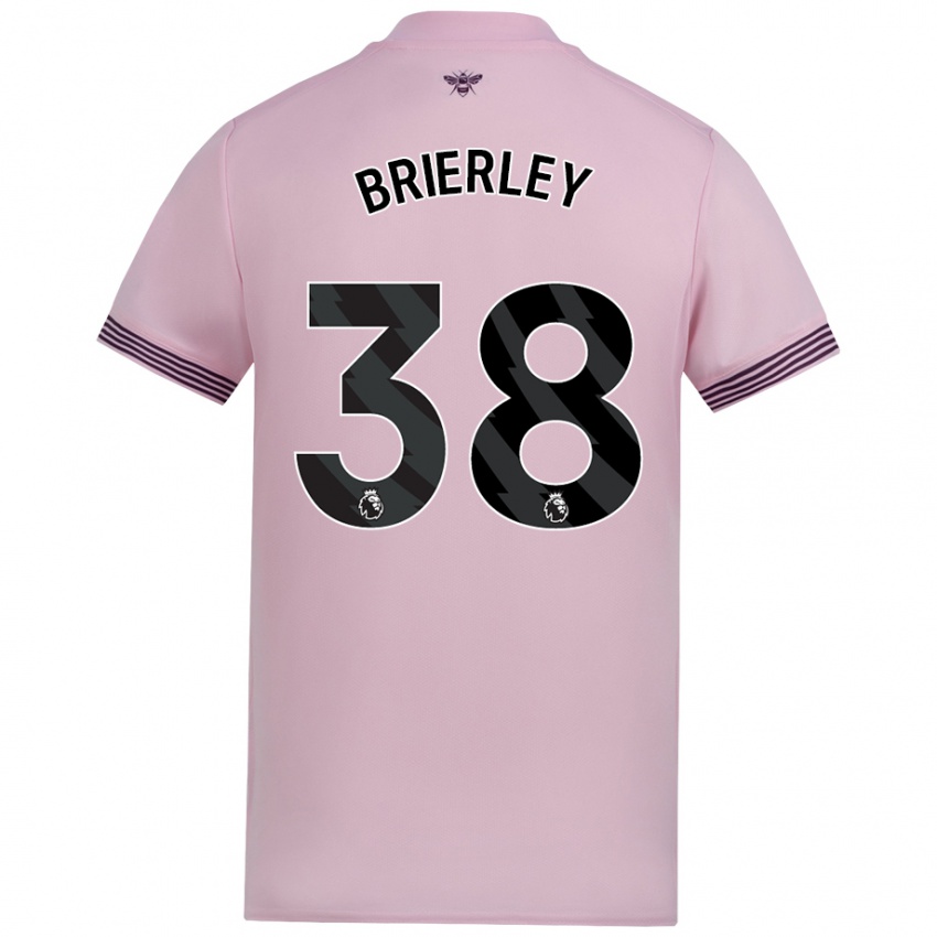 Kinderen Ethan Brierley #38 Roze Uitshirt Uittenue 2024/25 T-Shirt