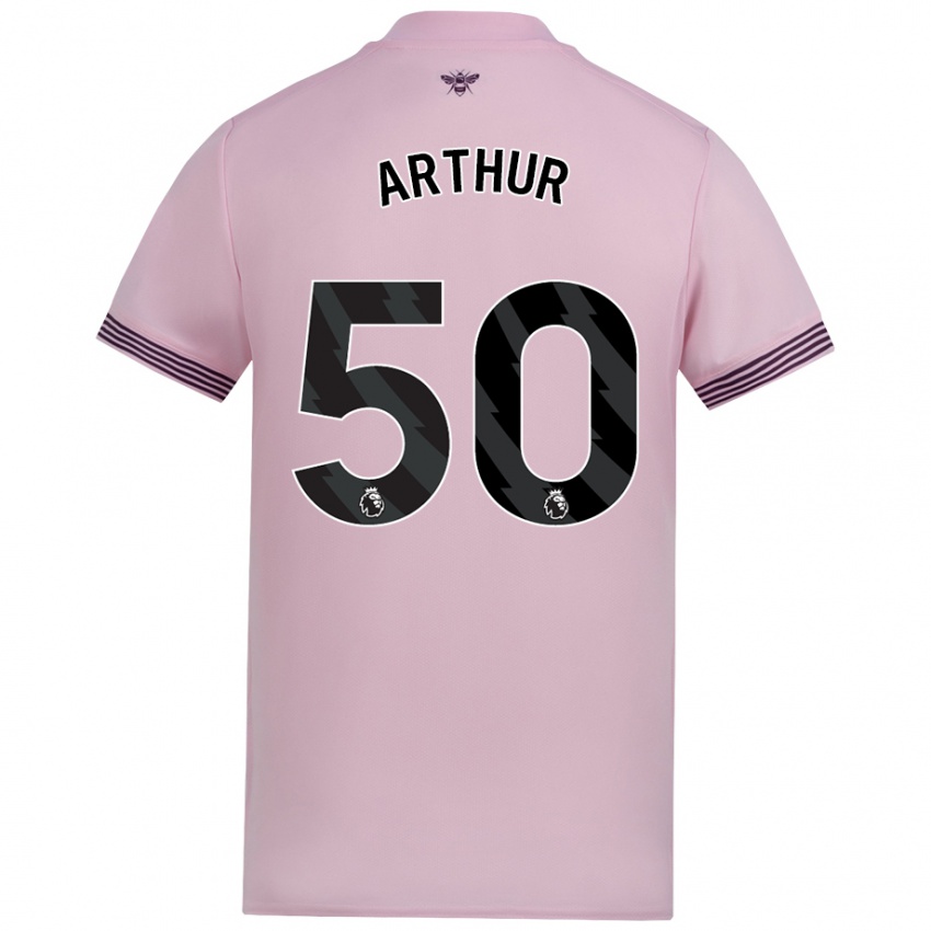 Kinderen Benjamin Arthur #50 Roze Uitshirt Uittenue 2024/25 T-Shirt