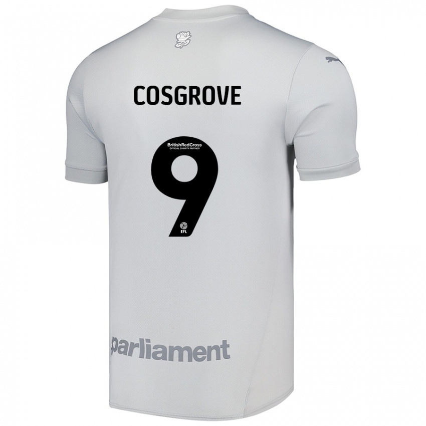 Kinderen Sam Cosgrove #9 Zilvergrijs Uitshirt Uittenue 2024/25 T-Shirt