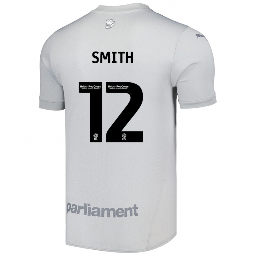 Kinderen Jackson Smith #12 Zilvergrijs Uitshirt Uittenue 2024/25 T-Shirt