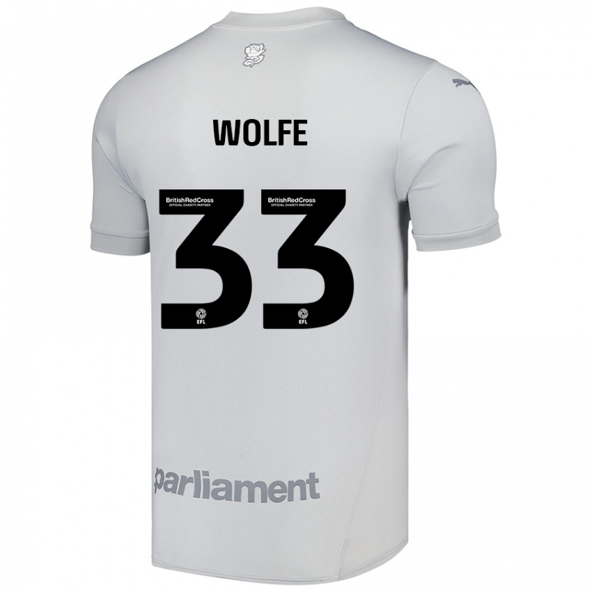 Kinderen Matty Wolfe #33 Zilvergrijs Uitshirt Uittenue 2024/25 T-Shirt