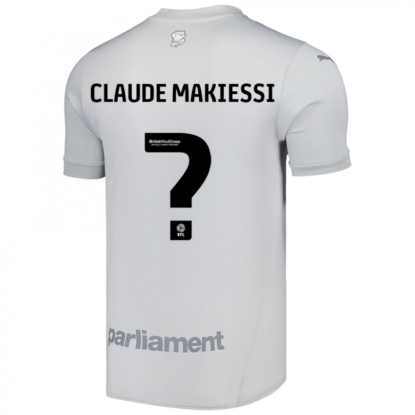 Kinderen Jean Claude Makiessi #0 Zilvergrijs Uitshirt Uittenue 2024/25 T-Shirt