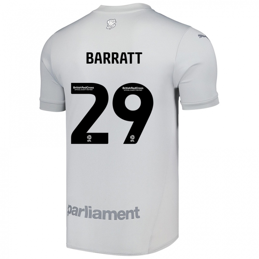 Kinderen Connor Barratt #29 Zilvergrijs Uitshirt Uittenue 2024/25 T-Shirt