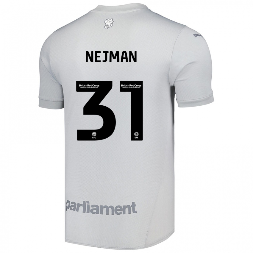 Kinderen Harrison Nejman #31 Zilvergrijs Uitshirt Uittenue 2024/25 T-Shirt