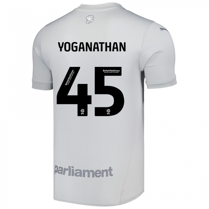 Kinderen Vimal Yoganathan #45 Zilvergrijs Uitshirt Uittenue 2024/25 T-Shirt