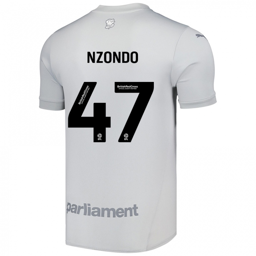 Kinderen Emmaisa Nzondo #47 Zilvergrijs Uitshirt Uittenue 2024/25 T-Shirt