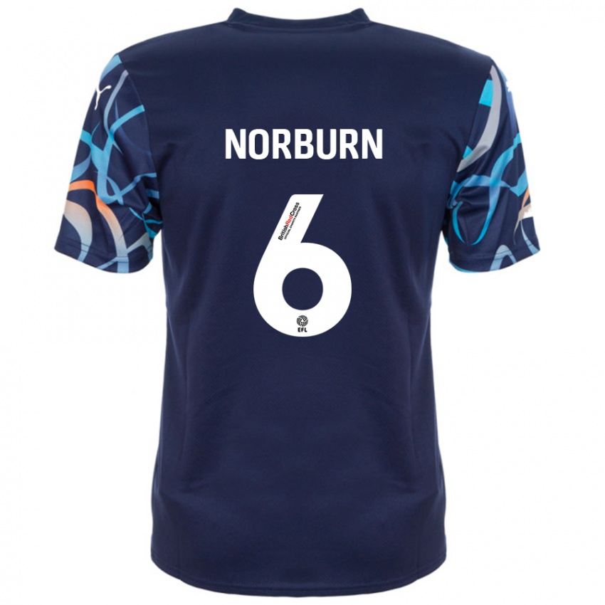 Kinderen Oliver Norburn #6 Marineblauw Uitshirt Uittenue 2024/25 T-Shirt