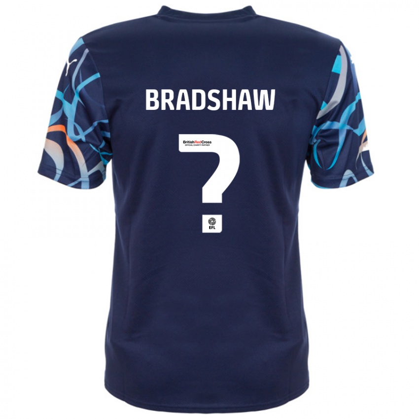 Kinderen Ashleigh Bradshaw #0 Marineblauw Uitshirt Uittenue 2024/25 T-Shirt