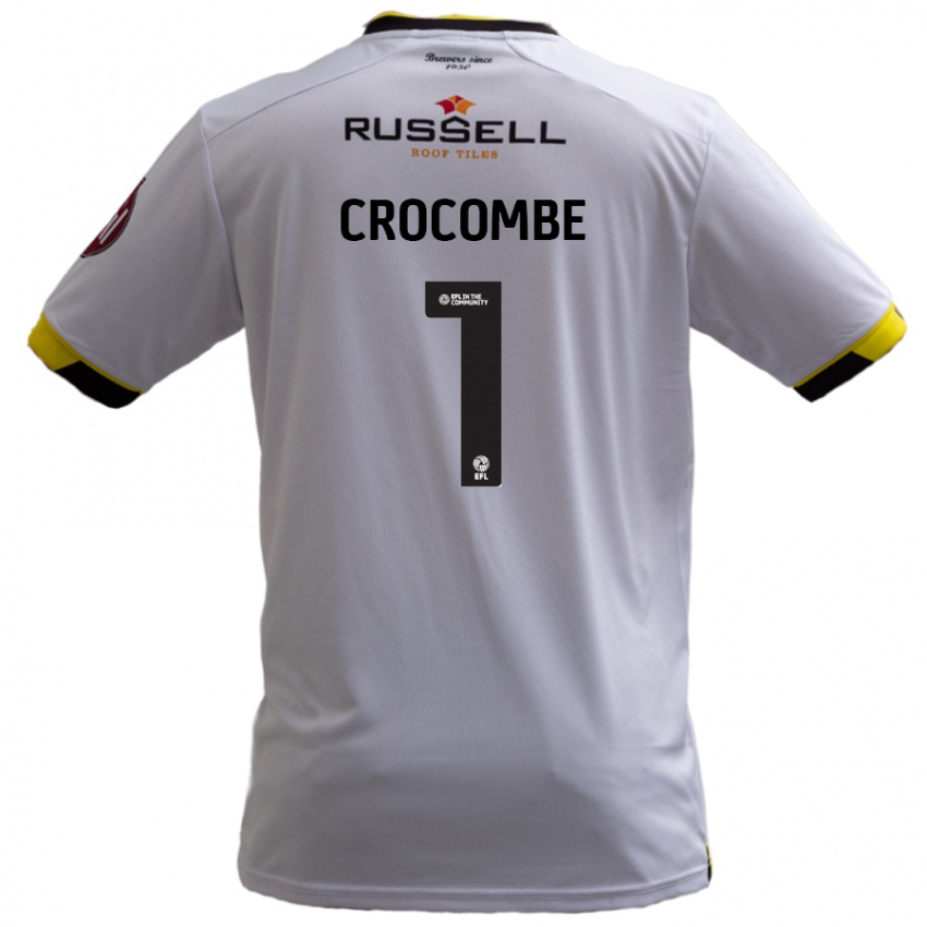 Kinderen Max Crocombe #1 Wit Uitshirt Uittenue 2024/25 T-Shirt