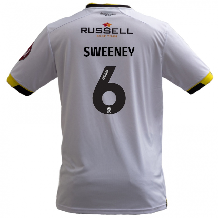 Kinderen Ryan Sweeney #6 Wit Uitshirt Uittenue 2024/25 T-Shirt