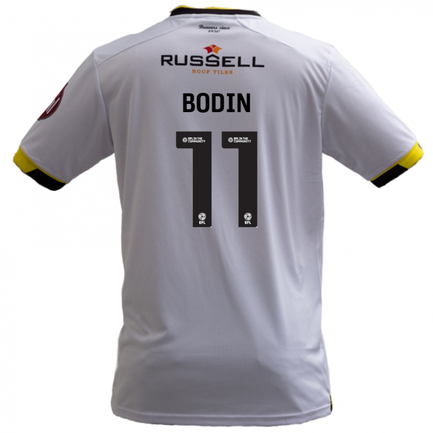 Kinderen Billy Bodin #11 Wit Uitshirt Uittenue 2024/25 T-Shirt