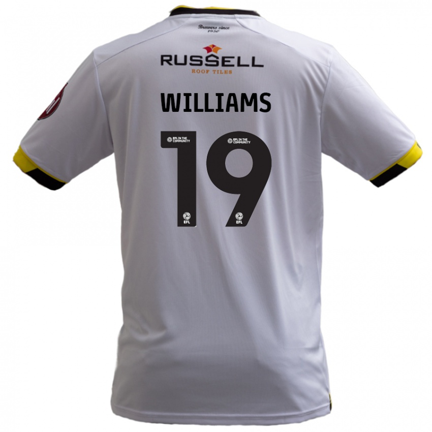 Kinderen Dylan Williams #19 Wit Uitshirt Uittenue 2024/25 T-Shirt