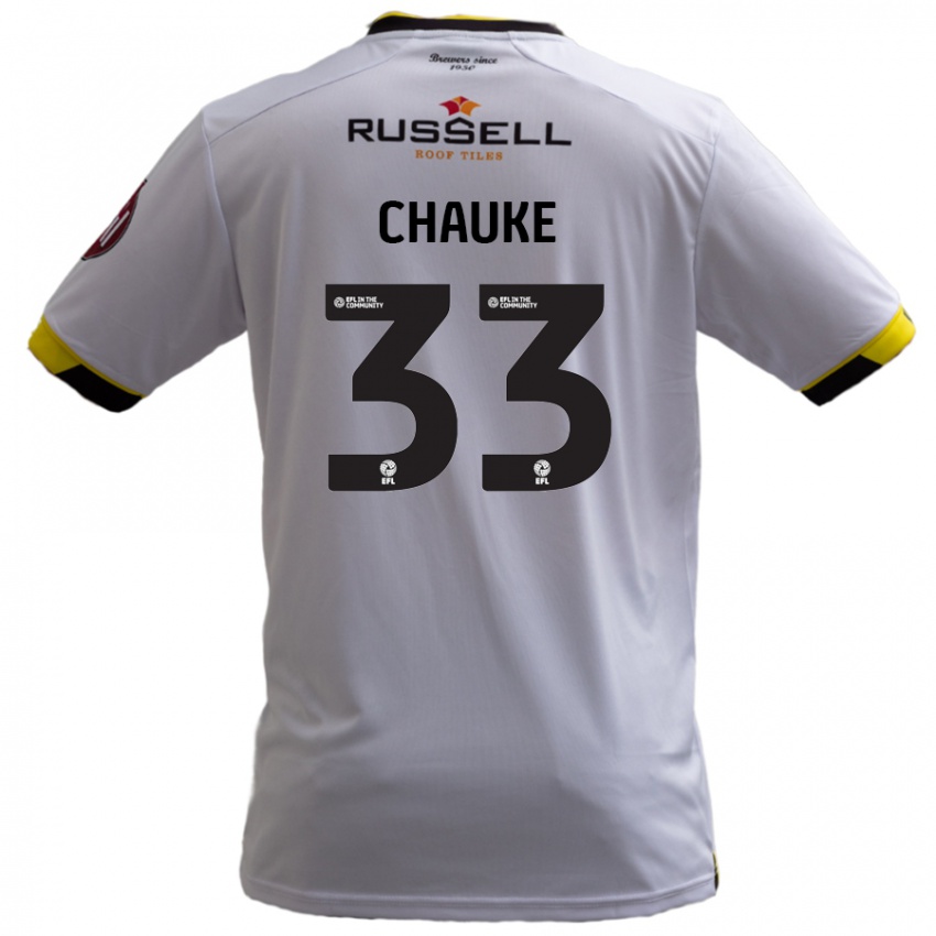 Kinderen Kgaogelo Chauke #33 Wit Uitshirt Uittenue 2024/25 T-Shirt