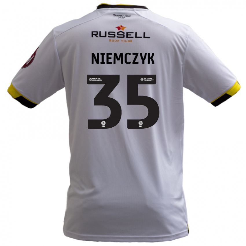 Kinderen Jakub Niemczyk #35 Wit Uitshirt Uittenue 2024/25 T-Shirt