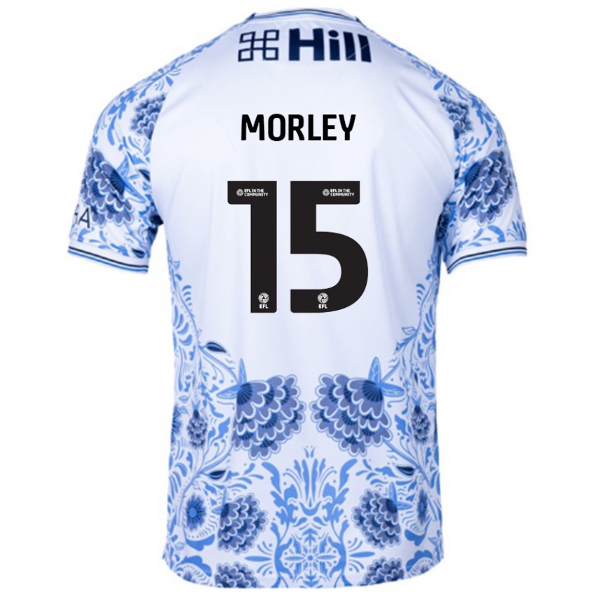 Kinderen Jess Morley #15 Wit Blauw Uitshirt Uittenue 2024/25 T-Shirt