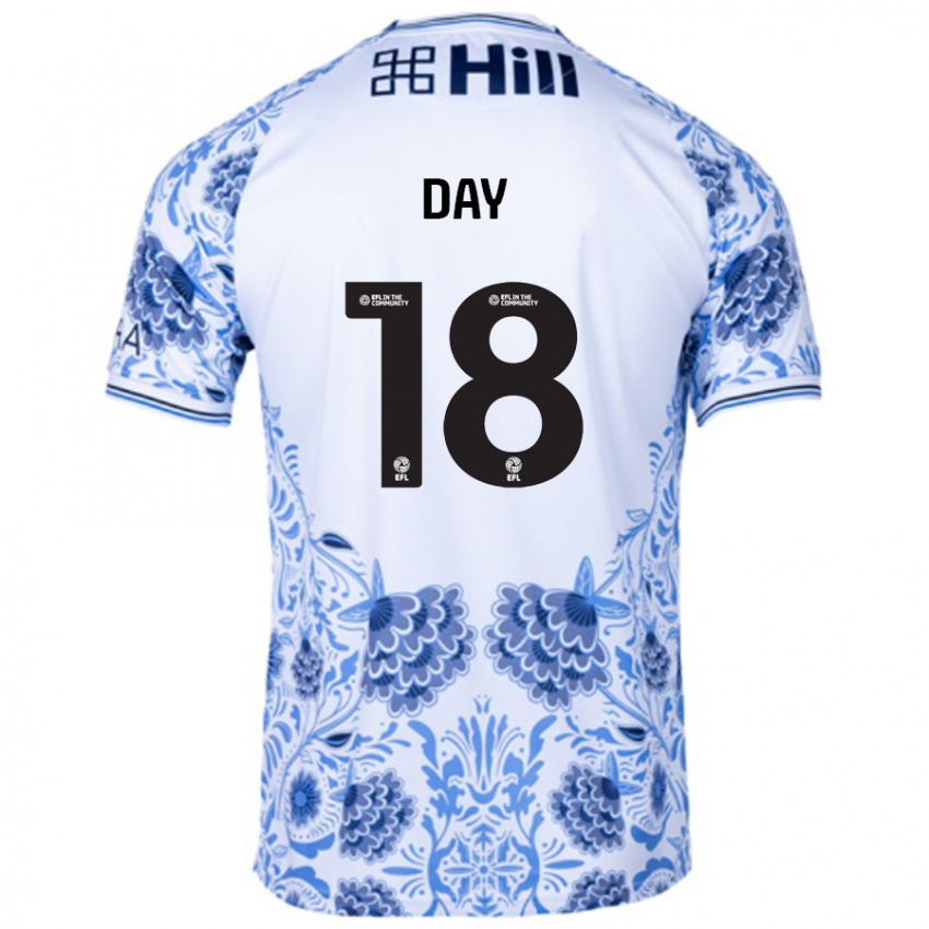 Kinderen Niamh Day #18 Wit Blauw Uitshirt Uittenue 2024/25 T-Shirt