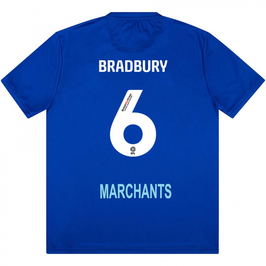 Kinderen Tom Bradbury #6 Groen Uitshirt Uittenue 2024/25 T-Shirt