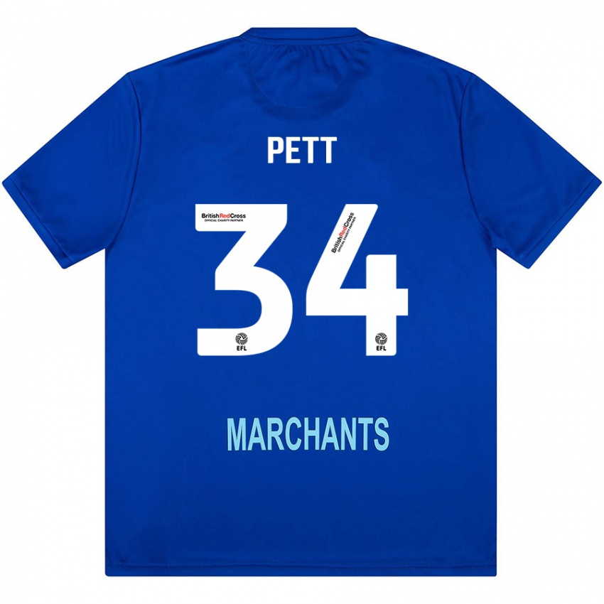 Kinderen Tom Pett #34 Groen Uitshirt Uittenue 2024/25 T-Shirt