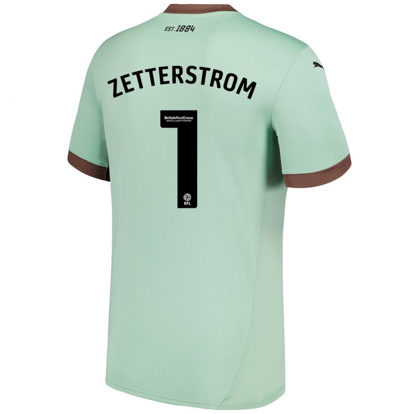 Kinderen Jacob Widell Zetterström #1 Lichtgroen Uitshirt Uittenue 2024/25 T-Shirt