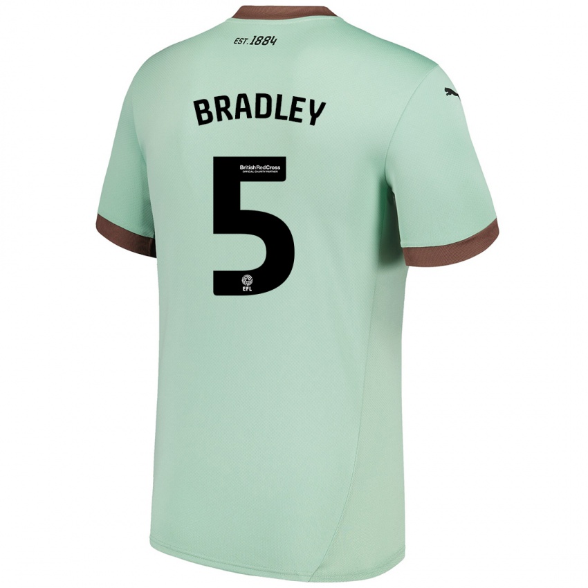 Kinderen Sonny Bradley #5 Lichtgroen Uitshirt Uittenue 2024/25 T-Shirt