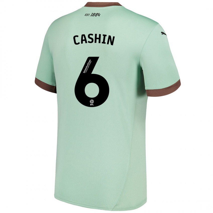 Kinderen Eiran Cashin #6 Lichtgroen Uitshirt Uittenue 2024/25 T-Shirt