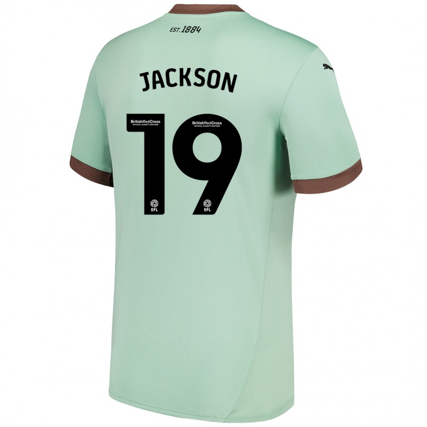 Kinderen Kayden Jackson #19 Lichtgroen Uitshirt Uittenue 2024/25 T-Shirt