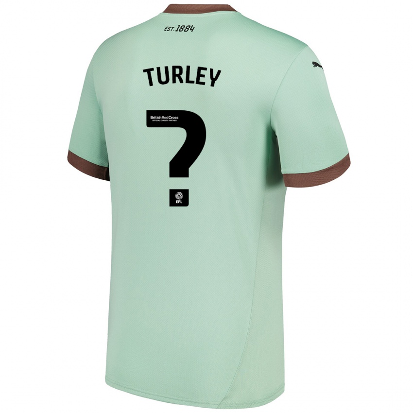 Kinderen Freddie Turley #0 Lichtgroen Uitshirt Uittenue 2024/25 T-Shirt