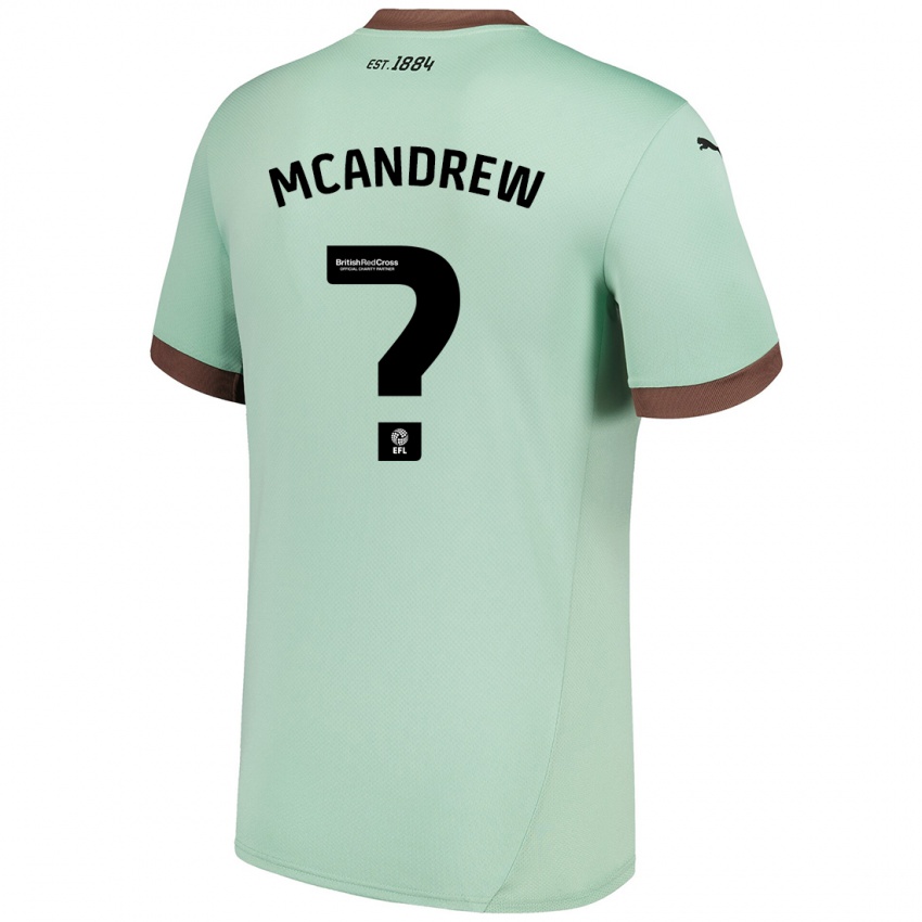 Kinderen Niall Mcandrew #0 Lichtgroen Uitshirt Uittenue 2024/25 T-Shirt