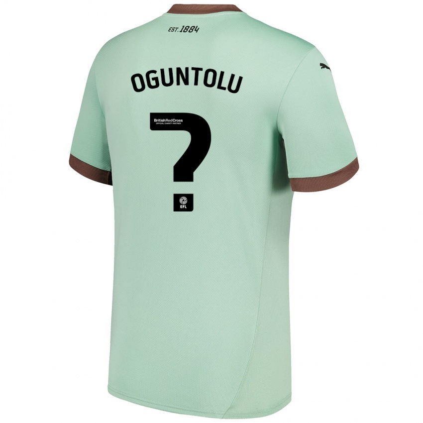 Kinderen Justin Oguntolu #0 Lichtgroen Uitshirt Uittenue 2024/25 T-Shirt