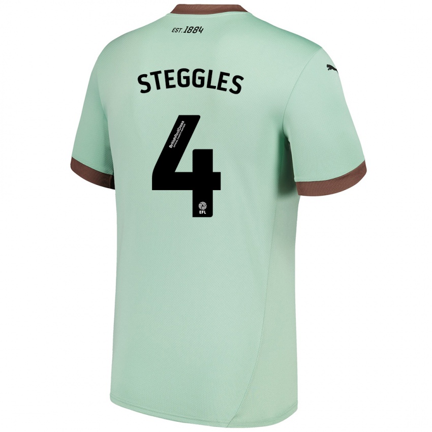 Kinderen Charlotte Steggles #4 Lichtgroen Uitshirt Uittenue 2024/25 T-Shirt