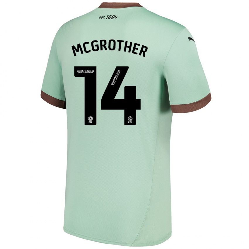 Kinderen Becky Mcgrother #14 Lichtgroen Uitshirt Uittenue 2024/25 T-Shirt