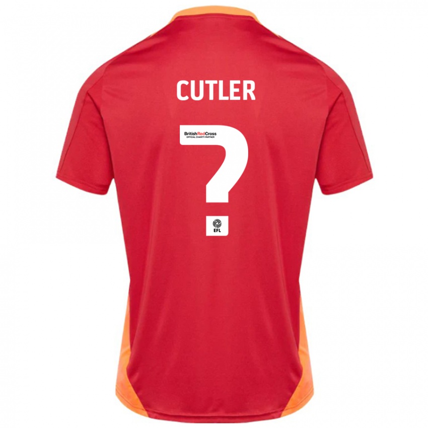 Kinderen Theo Cutler #0 Blauw Gebroken Wit Uitshirt Uittenue 2024/25 T-Shirt