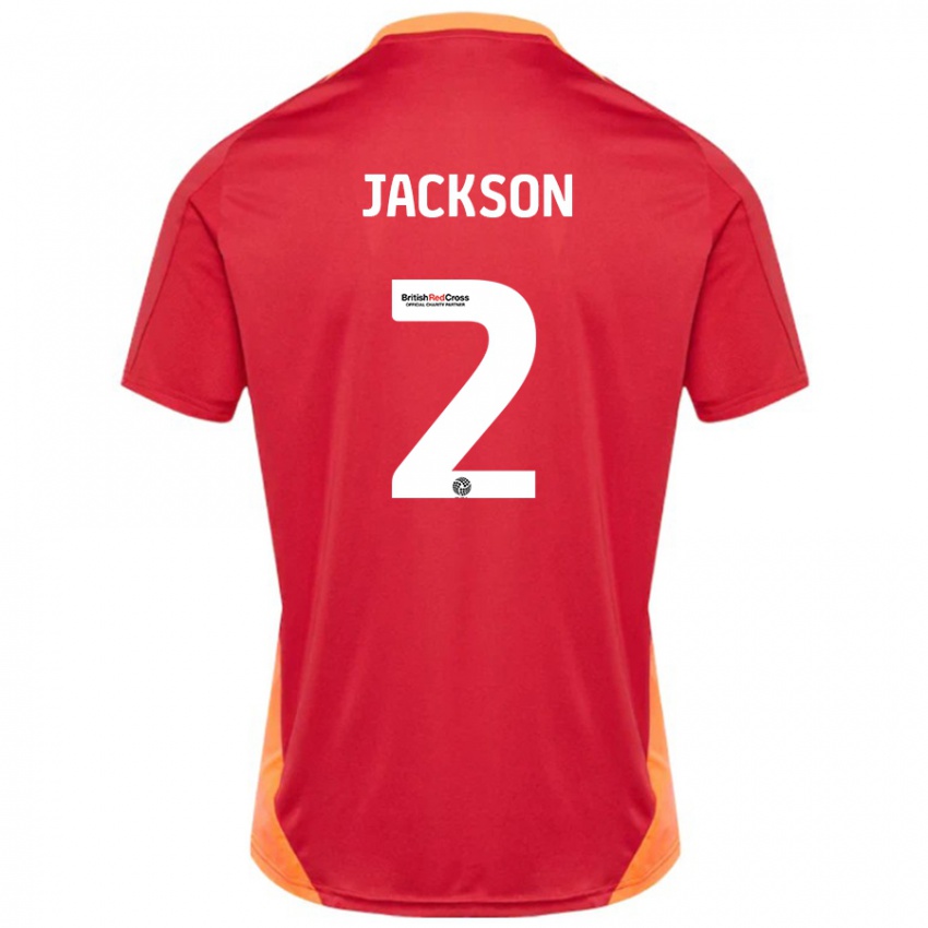 Kinderen Bow Jackson #2 Blauw Gebroken Wit Uitshirt Uittenue 2024/25 T-Shirt