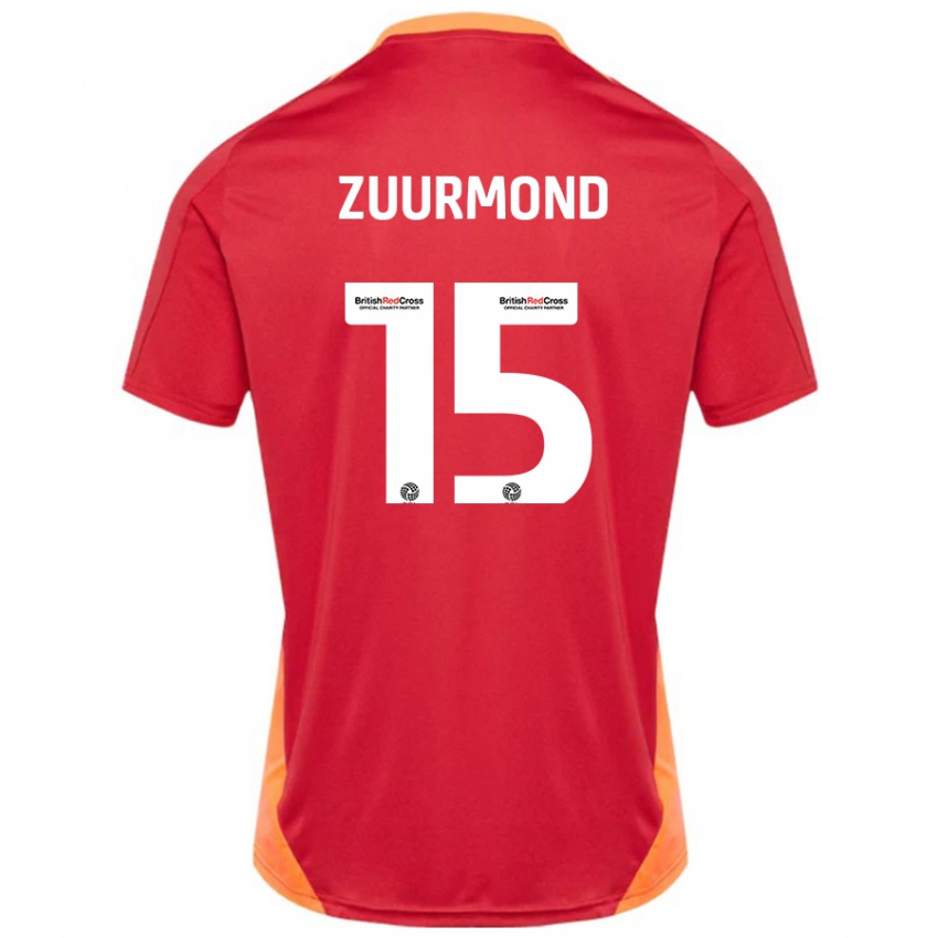 Kinderen Ishbel Zuurmond #15 Blauw Gebroken Wit Uitshirt Uittenue 2024/25 T-Shirt