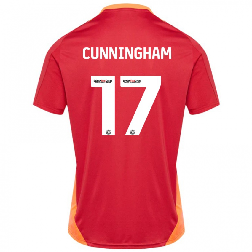 Kinderen Zoe Cunningham #17 Blauw Gebroken Wit Uitshirt Uittenue 2024/25 T-Shirt