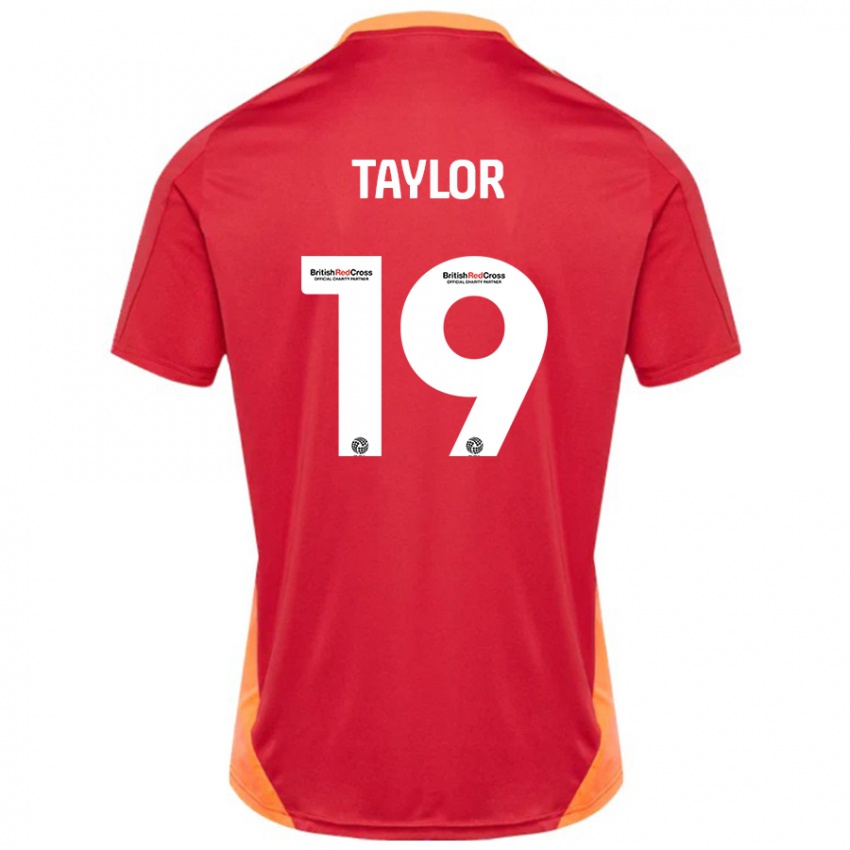 Kinderen Mollie Taylor #19 Blauw Gebroken Wit Uitshirt Uittenue 2024/25 T-Shirt