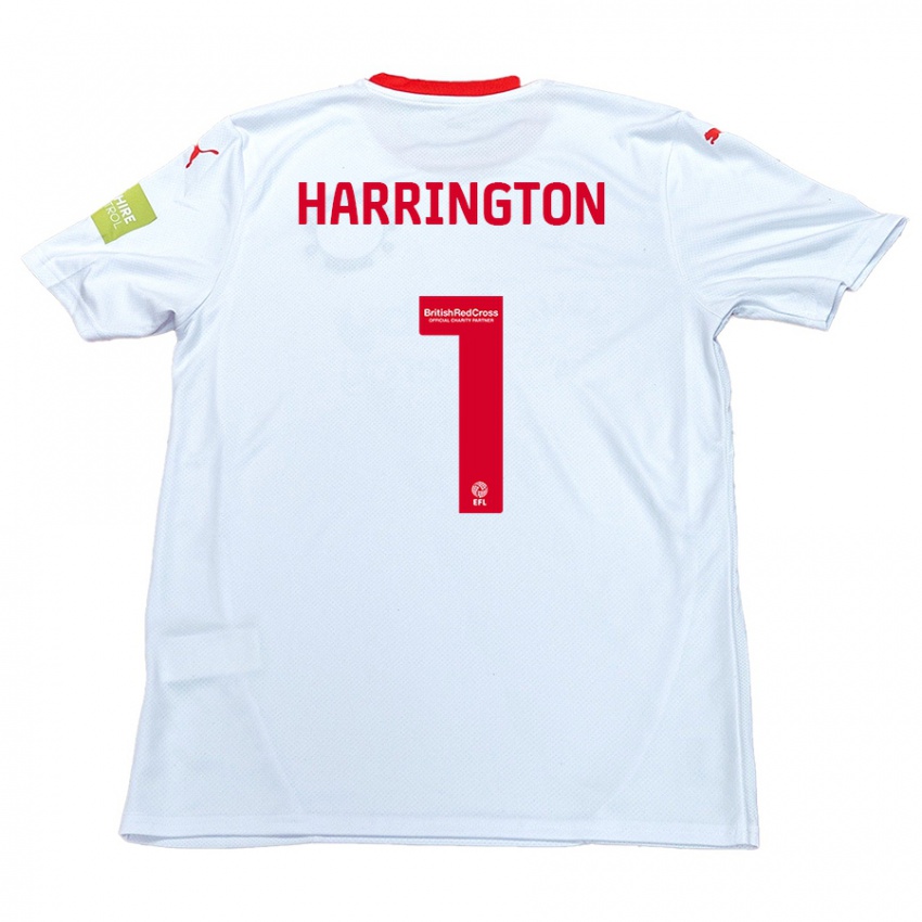 Kinderen David Harrington #1 Wit Uitshirt Uittenue 2024/25 T-Shirt