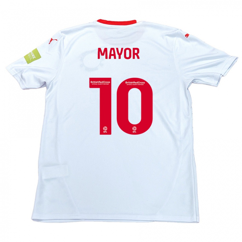 Kinderen Danny Mayor #10 Wit Uitshirt Uittenue 2024/25 T-Shirt