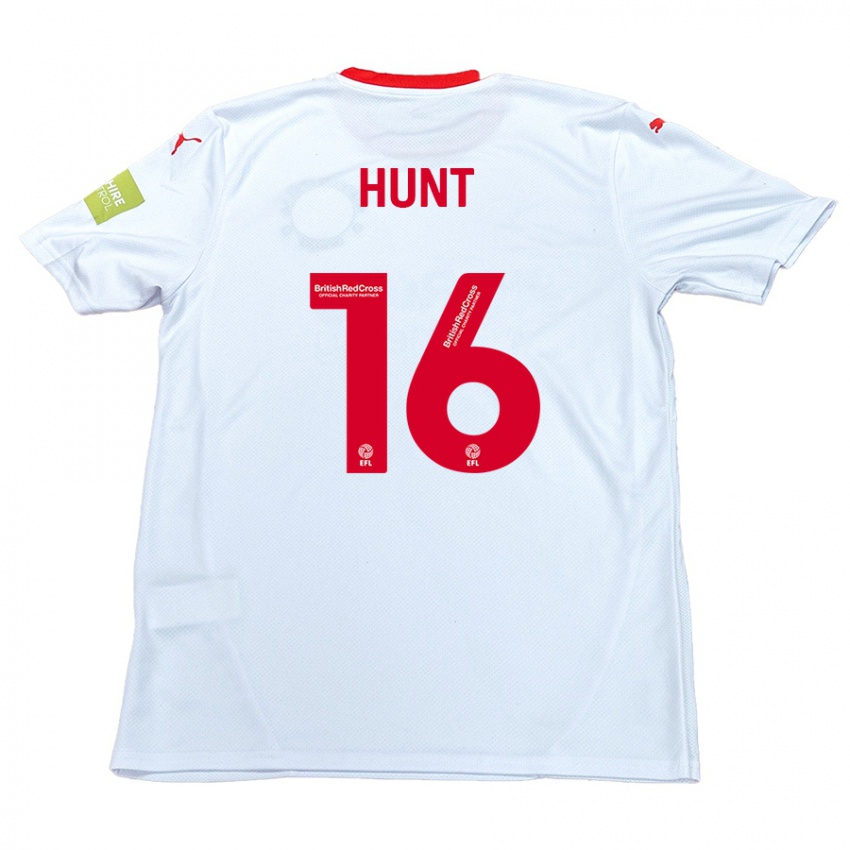 Kinderen Mackenzie Hunt #16 Wit Uitshirt Uittenue 2024/25 T-Shirt