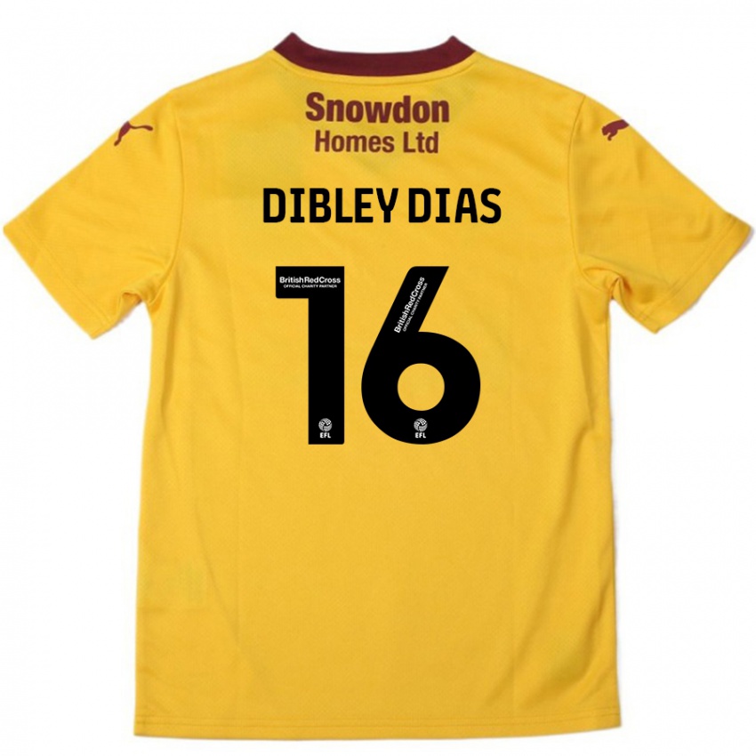 Kinderen Matt Dibley-Dias #16 Oranje Bordeauxrood Uitshirt Uittenue 2024/25 T-Shirt