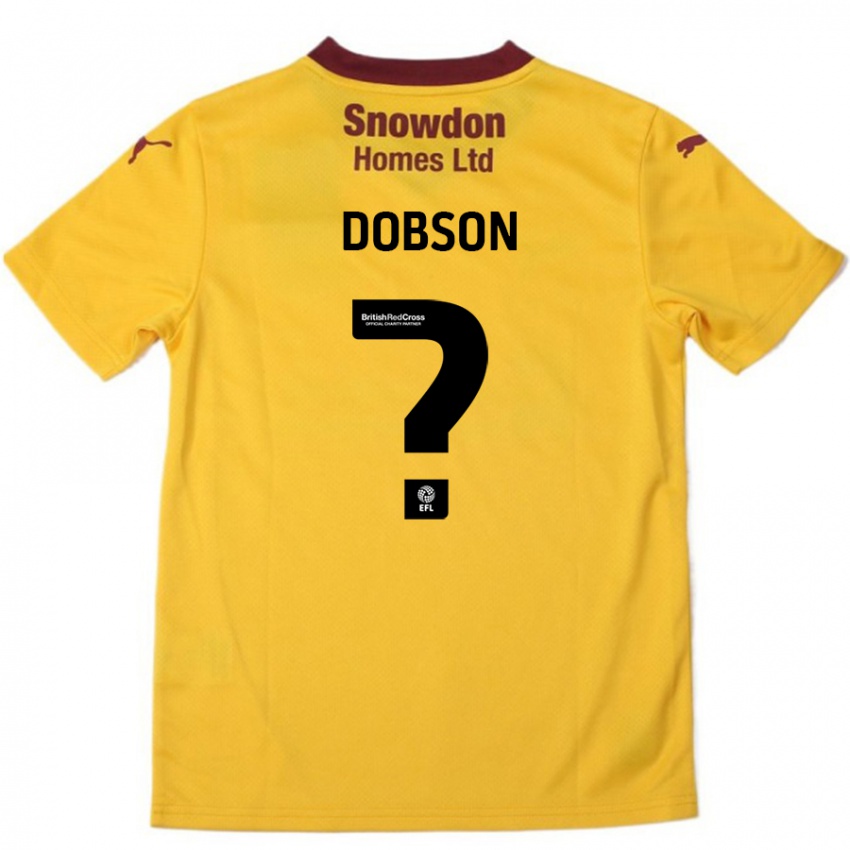 Kinderen Neo Dobson #0 Oranje Bordeauxrood Uitshirt Uittenue 2024/25 T-Shirt