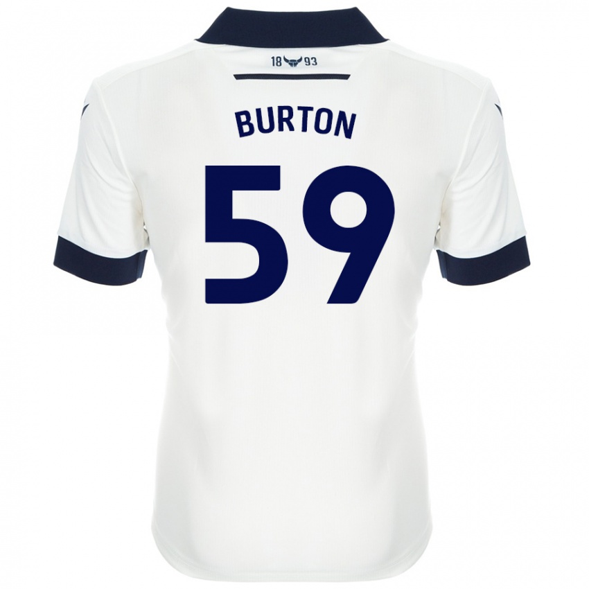 Kinderen Kasway Burton #59 Wit Marineblauw Uitshirt Uittenue 2024/25 T-Shirt