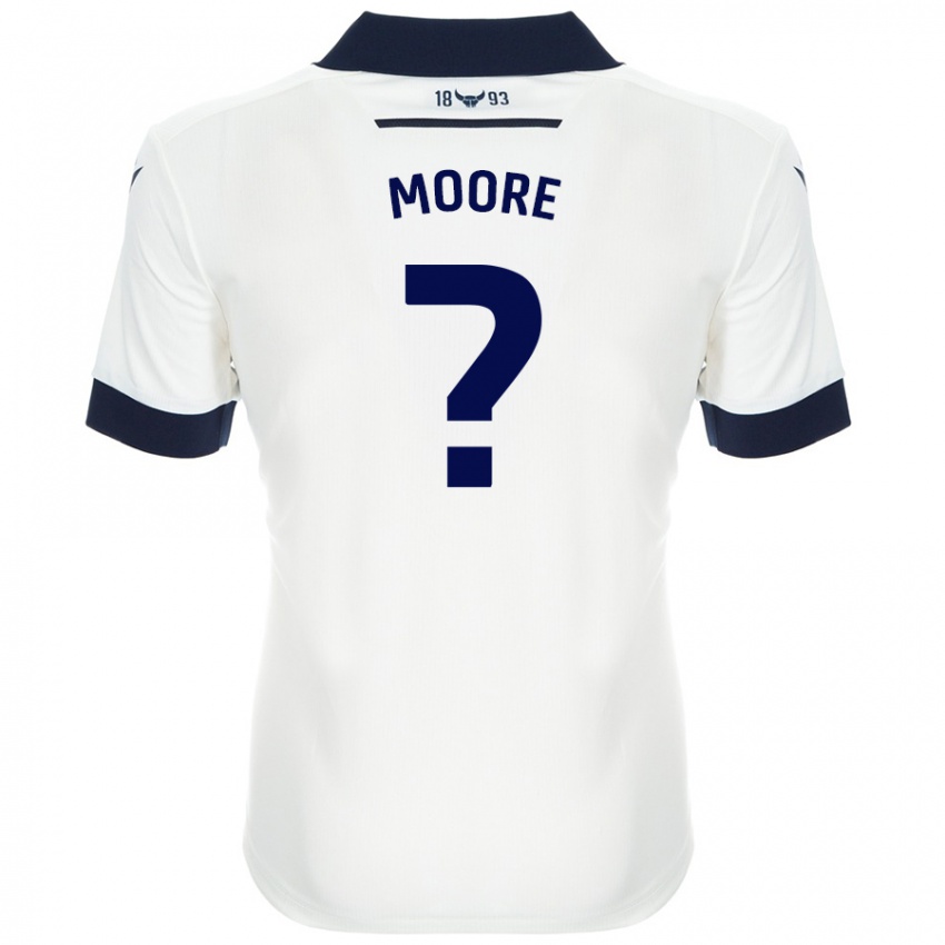 Kinderen Brogan Moore #0 Wit Marineblauw Uitshirt Uittenue 2024/25 T-Shirt