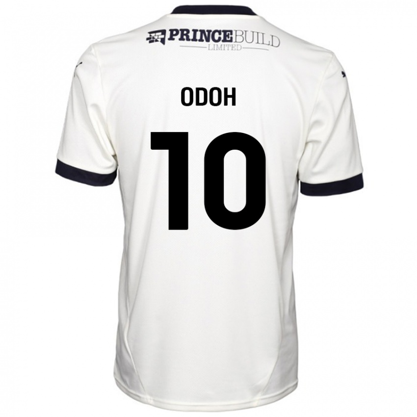 Kinderen Abraham Odoh #10 Gebroken Wit Zwart Uitshirt Uittenue 2024/25 T-Shirt