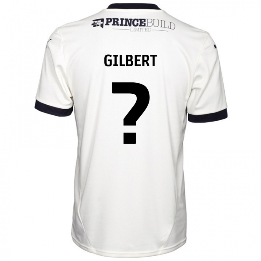 Kinderen Luke Gilbert #0 Gebroken Wit Zwart Uitshirt Uittenue 2024/25 T-Shirt