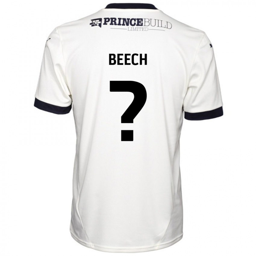 Kinderen Max Beech #0 Gebroken Wit Zwart Uitshirt Uittenue 2024/25 T-Shirt