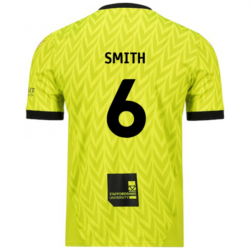 Kinderen Nathan Smith #6 Fluorescerend Groen Uitshirt Uittenue 2024/25 T-Shirt