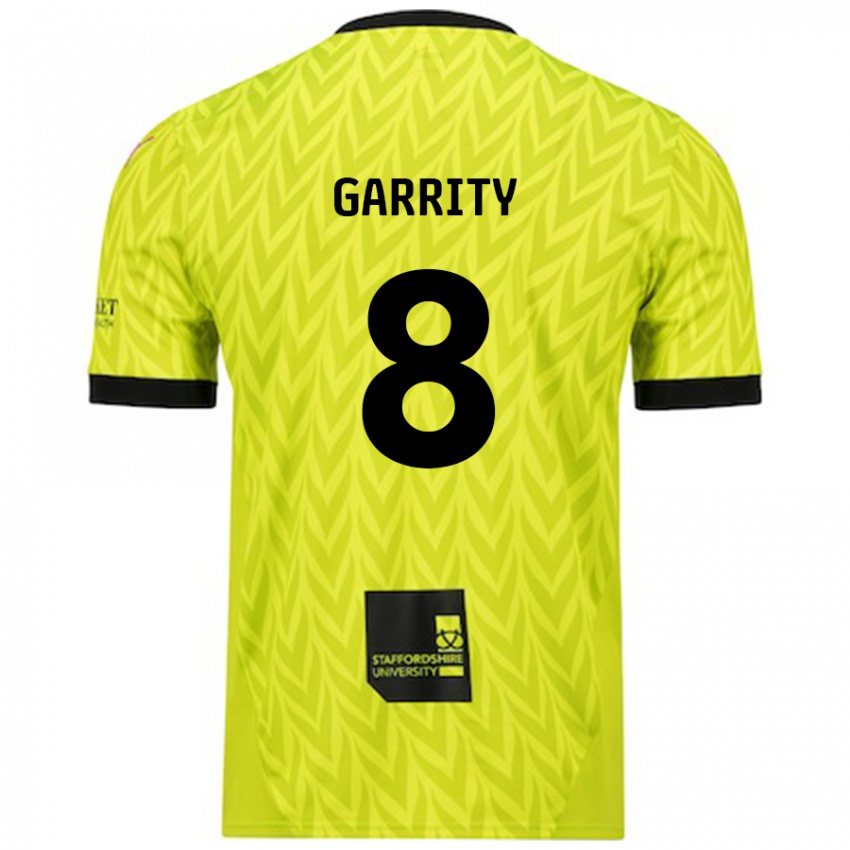 Kinderen Ben Garrity #8 Fluorescerend Groen Uitshirt Uittenue 2024/25 T-Shirt