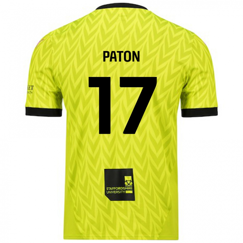 Kinderen Ruari Paton #17 Fluorescerend Groen Uitshirt Uittenue 2024/25 T-Shirt